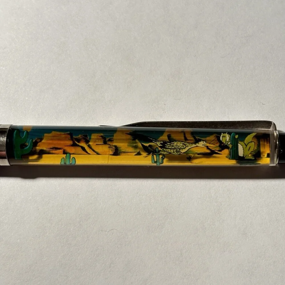 Running in the Sun Arizona Floaty Pen Roadrunner Runs in Desert Coyote Watches
